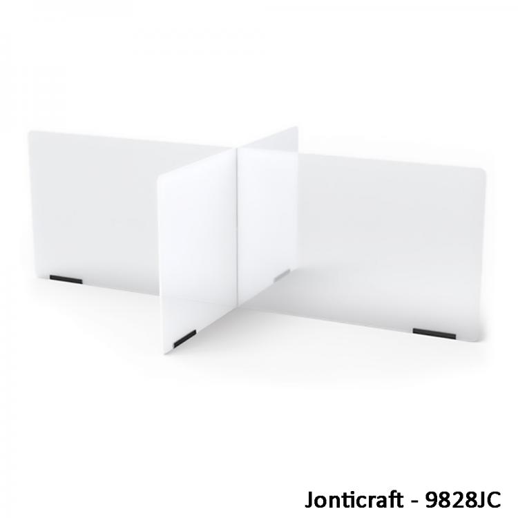 SeeThru Table Divider Shields Integrity Furniture